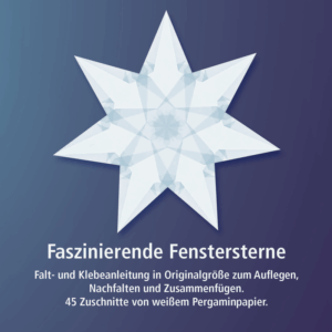Faszinierende Fenstersterne weiß