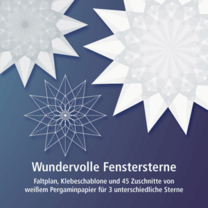 Wundervolle Fenstersterne wei&szlig;